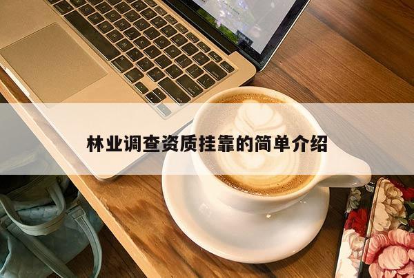 林業調查資質掛靠的簡單介紹