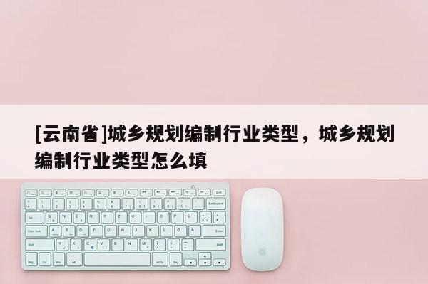 [云南省]城鄉(xiāng)規(guī)劃編制行業(yè)類型，城鄉(xiāng)規(guī)劃編制行業(yè)類型怎么填
