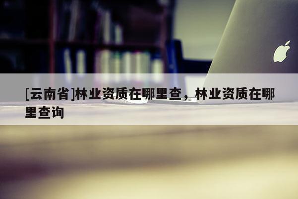 [云南省]林業資質在哪里查，林業資質在哪里查詢