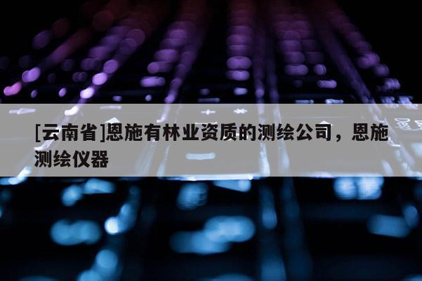 [云南省]恩施有林業資質的測繪公司，恩施測繪儀器