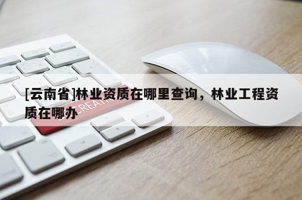 [云南省]林業資質在哪里查詢，林業工程資質在哪辦