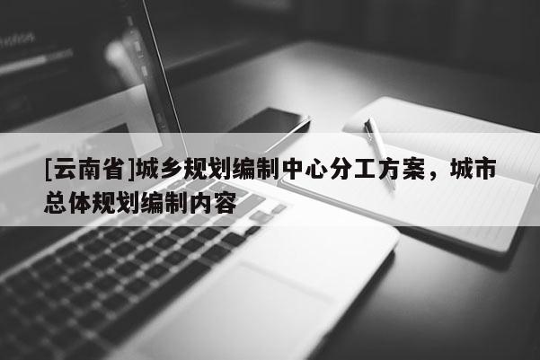 [云南省]城鄉規劃編制中心分工方案，城市總體規劃編制內容