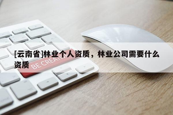 [云南省]林業個人資質，林業公司需要什么資質