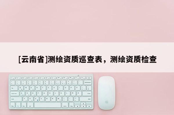 [云南省]測繪資質巡查表，測繪資質檢查