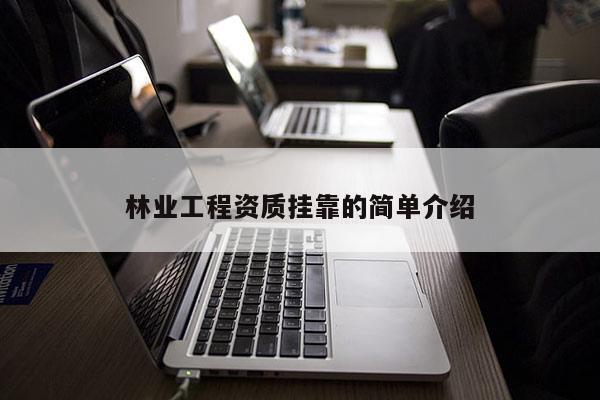 林業工程資質掛靠的簡單介紹