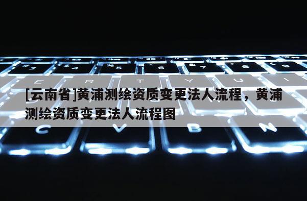 [云南省]黃浦測繪資質變更法人流程，黃浦測繪資質變更法人流程圖