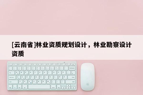 [云南省]林業(yè)資質規(guī)劃設計，林業(yè)勘察設計資質