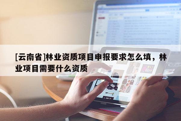 [云南省]林業資質項目申報要求怎么填，林業項目需要什么資質