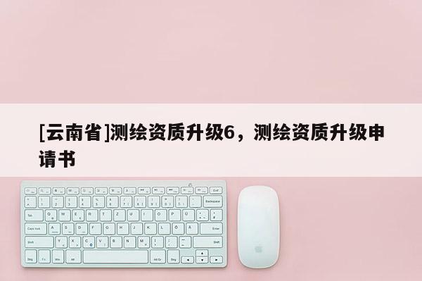[云南省]測繪資質升級6，測繪資質升級申請書