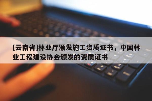[云南省]林業廳頒發施工資質證書，中國林業工程建設協會頒發的資質證書
