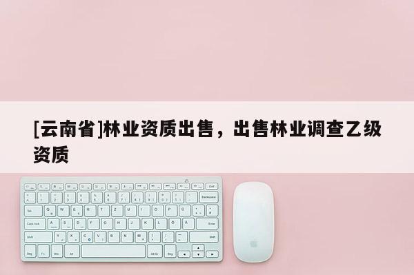 [云南省]林業資質出售，出售林業調查乙級資質