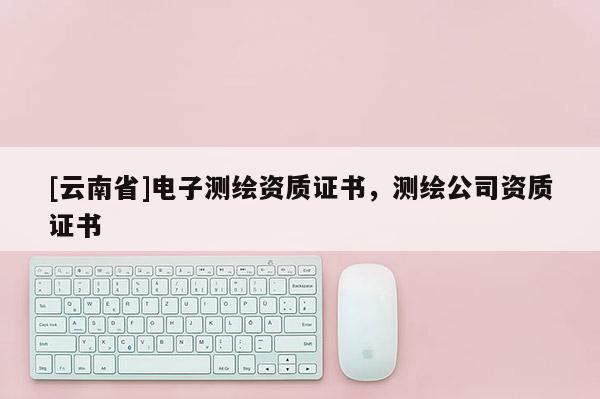 [云南省]電子測繪資質證書，測繪公司資質證書