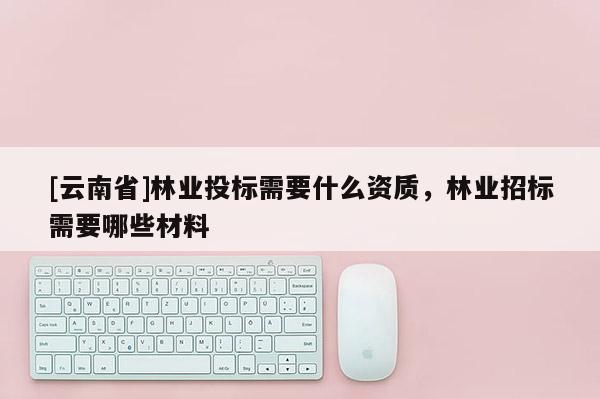 [云南省]林業投標需要什么資質，林業招標需要哪些材料