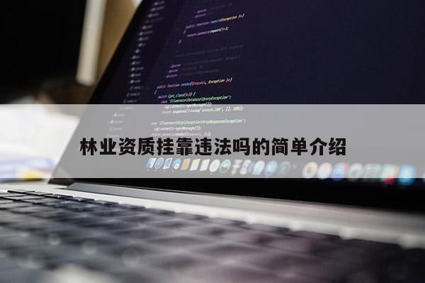 林業資質掛靠違法嗎的簡單介紹