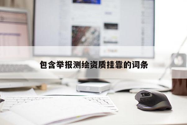 包含舉報測繪資質(zhì)掛靠的詞條