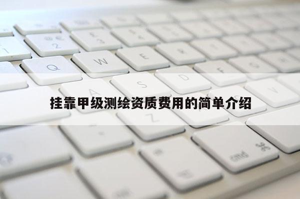 掛靠甲級測繪資質費用的簡單介紹