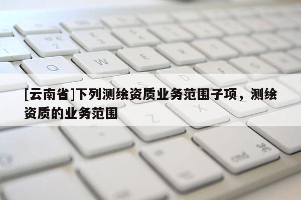 [云南省]下列測繪資質業(yè)務范圍子項，測繪資質的業(yè)務范圍