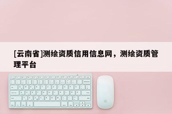 [云南省]測繪資質信用信息網，測繪資質管理平臺