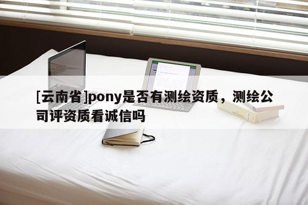 [云南省]pony是否有測繪資質，測繪公司評資質看誠信嗎