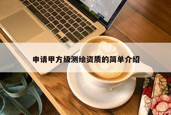 申請甲方級測繪資質的簡單介紹