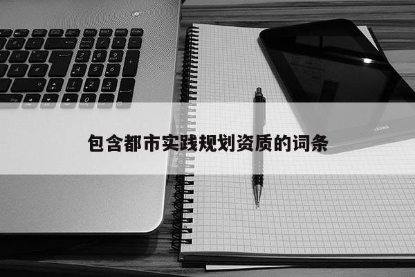 包含都市實踐規劃資質的詞條
