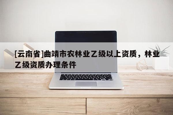 [云南省]曲靖市農林業乙級以上資質，林業乙級資質辦理條件
